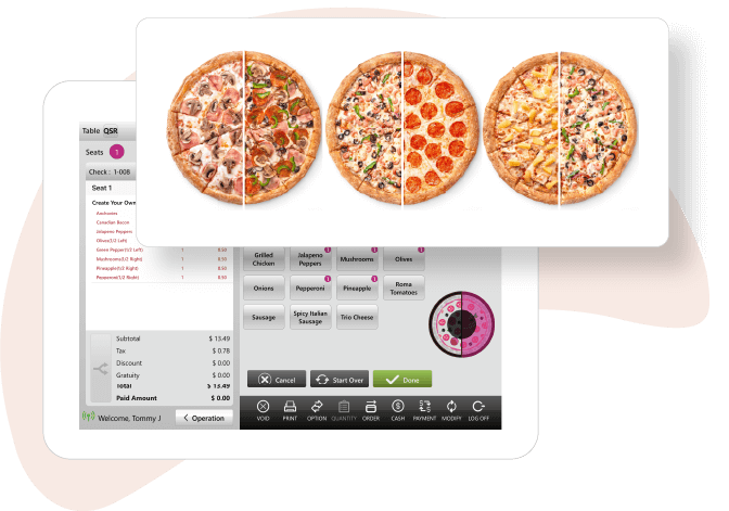 Pizza Per Slice Screen - POS System