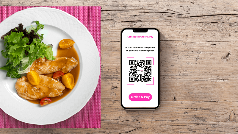 QR code payment option for restaurant