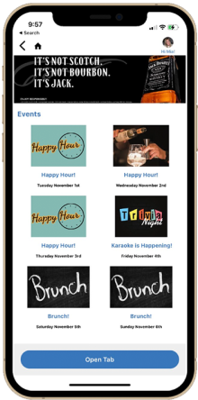 Restaurant POS App - Calendar and Events